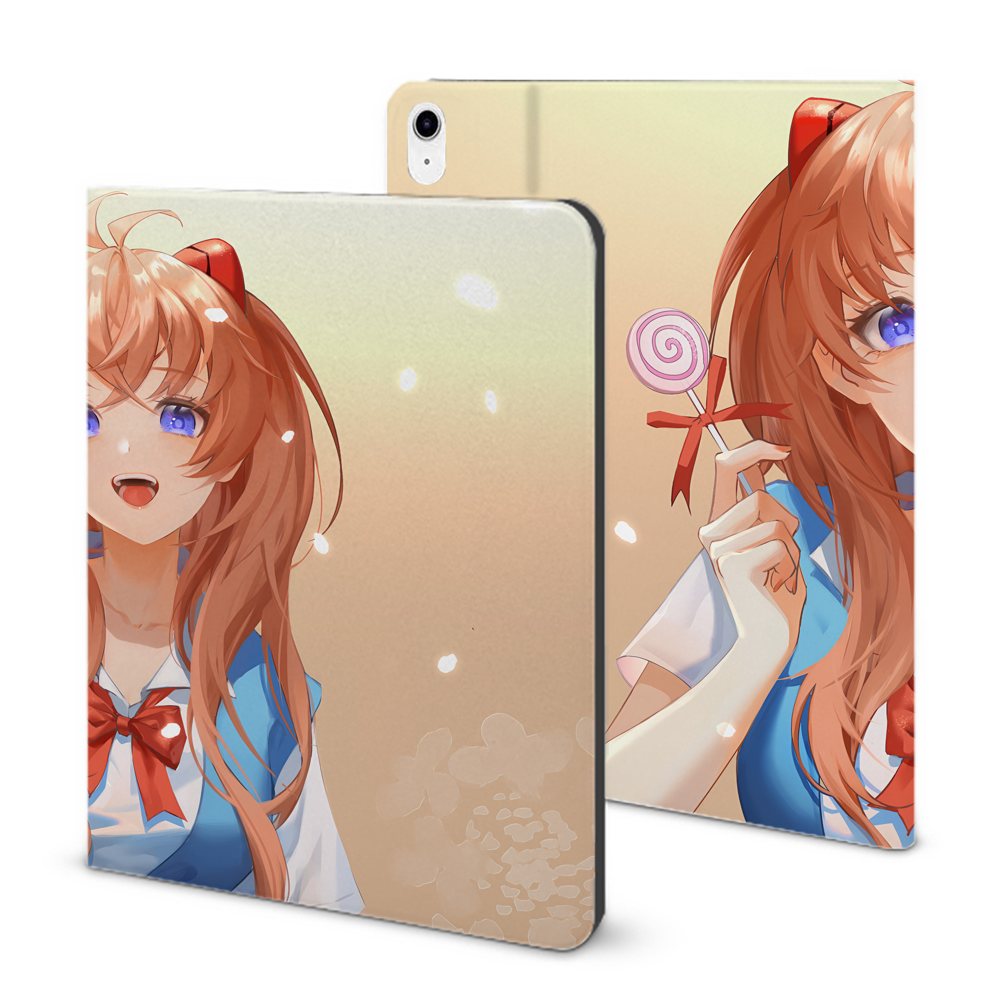 （画像用） EVA 新世紀エヴァンゲリオン IPad ケース ブック型 PUレザー TPU 耐衝撃 軽量 薄型 ペン収納なし 全面保護 IPad 各モデル対応